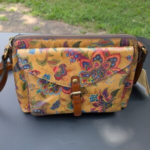 Patricia Nash Multicolor Floral Crossbody Bag